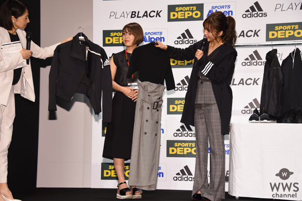 AAA 宇野実彩子のadidasコーデプレゼントにファン感涙！SKY-HIによるイベント限定「PLAY BLACK」ラップで会場大興奮！＜SPORTS DEPO・ALPEN 「ADIDAS PLAY BLACK キャンペーン」WEBCM発表イベント＞