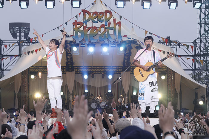 ポルノグラフィティ、故郷・広島での凱旋野外ライブ「しまなみロマンスポルノ'18～Deep Breath～」の初日公演のサービス映像をWOWOWで特別編集して放送！