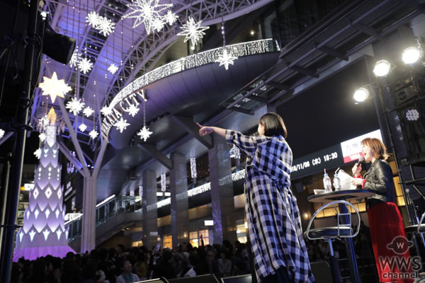 絢香、「光の街・博多」クリスマスツリー点灯式出演！映画『人魚の眠る家』主題歌「あいことば」を初歌唱！！