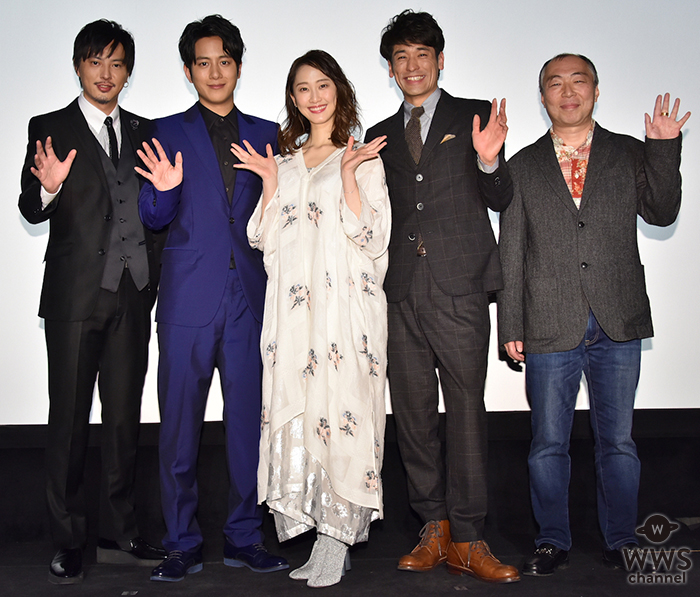 『輪違屋糸里』完成披露上映会舞台挨拶に溝端淳平、松井玲奈、佐藤隆太、塚本高史が登壇！