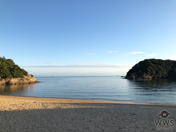 西川瑞希、『仙酔島』の“世界一の露天風呂”でエネルギーチャージ！