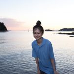 西川瑞希、『仙酔島』の“世界一の露天風呂”でエネルギーチャージ！