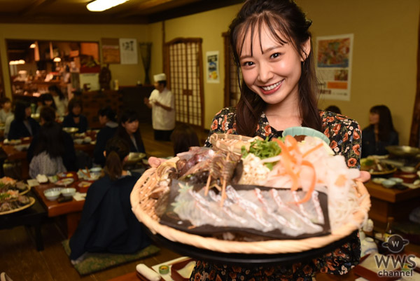 西川瑞希、『仙酔島』の“世界一の露天風呂”でエネルギーチャージ！