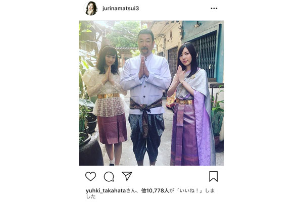 SKE48・松井珠理奈、半年振りのインスタ更新！タイ・バンコクで「インスタ映え」100連発！！