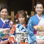 女優・川栄李奈、飯豊まりえらが鮮やかな晴れ着姿で撮影会に登場！