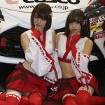 九条ねぎ、羽生ゆからがCUSCOブースに巫女風衣装で登場！＜東京オートサロン2019＞