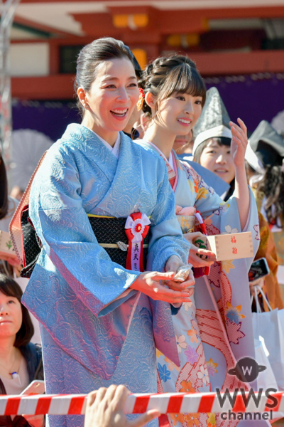 真矢ミキ・井本彩花が日枝神社「節分祭」に登場！　