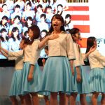 山木梨沙、自身2回目のデビューに感激！現役女子大生アイドル、カレッジ・コスモスが1stシングル発売記念ミニライブを実施！