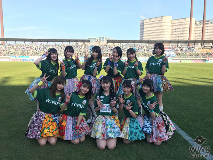 SUPER☆GiRLS(スパガ)が7,000人の前で『FC岐阜』勝利のためのスペシャルスタジアムLIVEを実施！