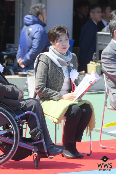 小池都知事がパラ駅伝開会式に出席「素晴らしい大会になりますように」と想いを込める