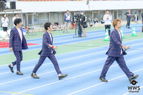 稲垣、香取、草彅ら「新しい地図」、パラ駅伝閉会式で17,500人を前にスペシャルライブ開催！