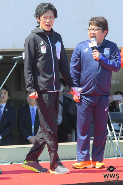 香取慎吾、稲垣吾郎がパラ駅伝オープニングアクトに登場！草彅剛は駅伝に参加！！