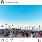 AAA・宇野実彩子がアメリカで人生初のコーチェラ2019に参戦！腹出しのフェスコーデが可愛すぎると話題に！
