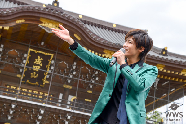 新浜レオンが令和元年デビューに向けて成田山新勝寺でご祈祷&歌唱イベント開催！