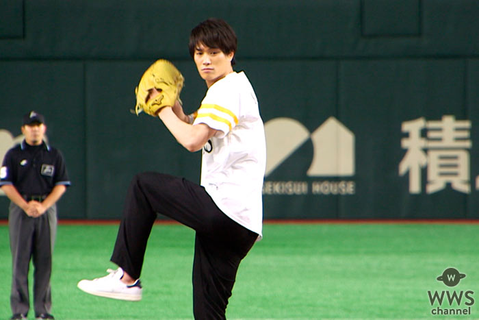【動画】 劇団EXILE 鈴木伸之がソフトバンク・タカガールズデーで始球式！