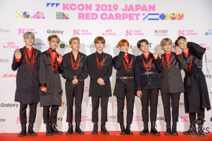 ATEEZが「M COUNTDOWN」出演前のレッドカーペットに登場！＜KCON 2019 JAPAN＞