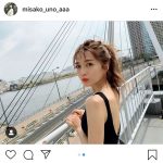 AAA・宇野実彩子が背中開け赤リップの大胆セクシーショット公開！