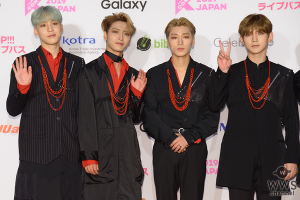 ATEEZが「M COUNTDOWN」出演前のレッドカーペットに登場！＜KCON 2019 JAPAN＞