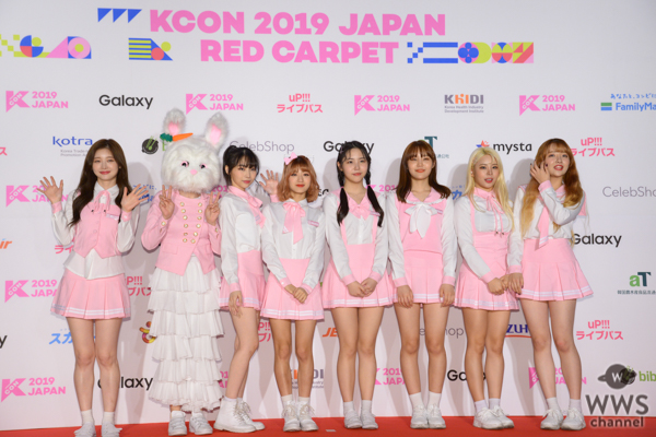 PINK FANTASYが「M COUNTDOWN」出演前のレッドカーペットに登場！＜KCON 2019 JAPAN＞