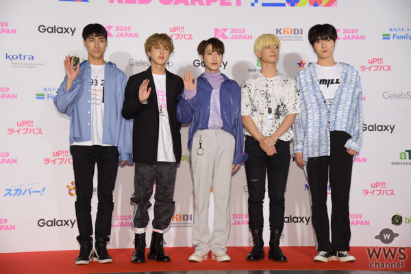 ONEWEが「M COUNTDOWN」出演前のレッドカーペットに登場！＜KCON 2019 JAPAN＞