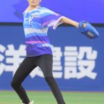 E-girls / Happiness・楓が人生初のセレモニアルピッチ（始球式）でノーバン！