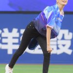 E-girls / Happiness・楓が人生初のセレモニアルピッチ（始球式）でノーバン！
