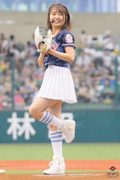 SKE48・惣田紗莉渚、3年ぶりの始球式でツーバン！「大暴投にならなくてよかった」