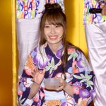 SKE48・高柳明音が浴衣姿で初めての金魚すくいにチャレンジ！『2019 大江戸温泉金魚物語』お披露目セレモニーに登場！