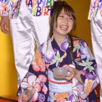 SKE48・高柳明音が浴衣姿で初めての金魚すくいにチャレンジ！『2019 大江戸温泉金魚物語』お披露目セレモニーに登場！