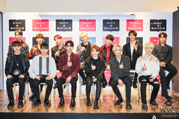 韓国出身13人組ボーイズグループSEVENTEEN、オープン前のHMV&BOOKS OKINAWAに来店！