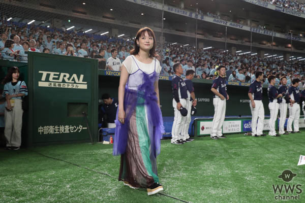 大原櫻子、約4万7千人の前で初の国歌独唱！＜鷹の祭典2019in東京ドーム＞