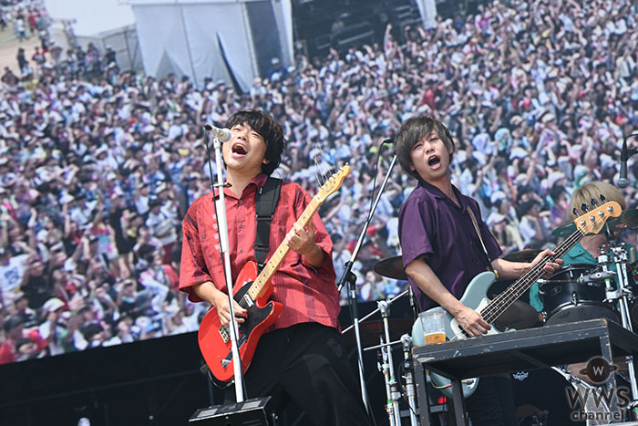 【ライブレポート】KEYTALK、夢に見た風景へ。超満員のGRASS STAGE< ROCK IN JAPAN FESTIVAL 2019>