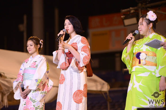 三吉彩花、chayが花火の余韻を残すステージで花火のエピソードを語る！＜2019 神宮外苑花火大会＞