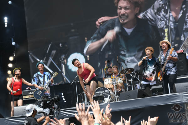 【ライブレポート】MONGOL800（モンパチ）、GRASS STAGEのオープニングでWANIMAとコラボ！＜ROCK IN JAPAN FESTIVAL 2019＞