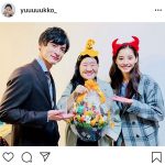 新木優子、ハロウィン仮装で高良健吾とガンバレルーヤのよしこの誕生日をお祝い！「赤い角ぴったりダナ」