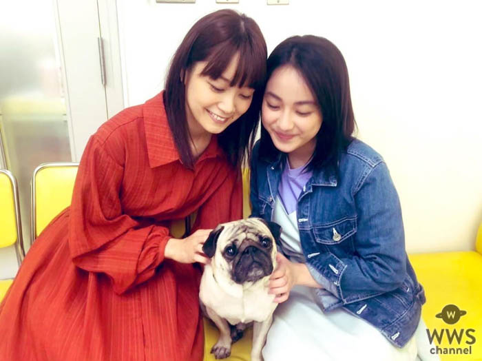 平祐奈、深川麻衣とパグ犬との仲良し3ショット公開！「美しき二人と一匹っ」「きれいな二人は絵になりますなあ」と反響 ＜『まだ結婚できない男』＞