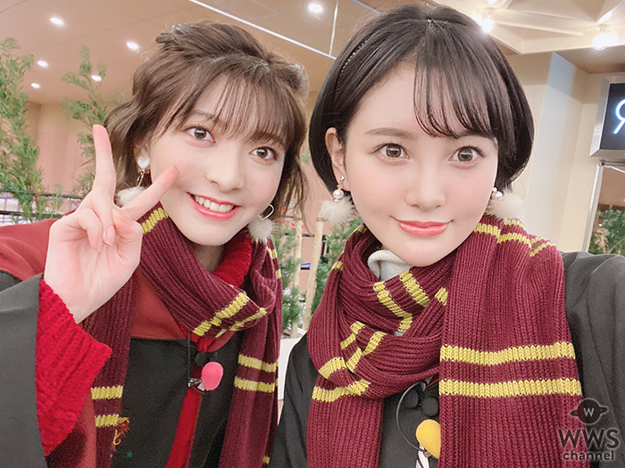 兒玉遥・菅原りこ、夢の2ショット in USJにファン歓喜！