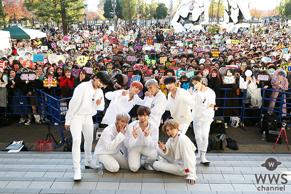 8人組ボーイズグループ「ATEEZ（エイティーズ）」が日本デビュー！東京・お台場のダイバーシティーにてリリース記念イベントを開催！