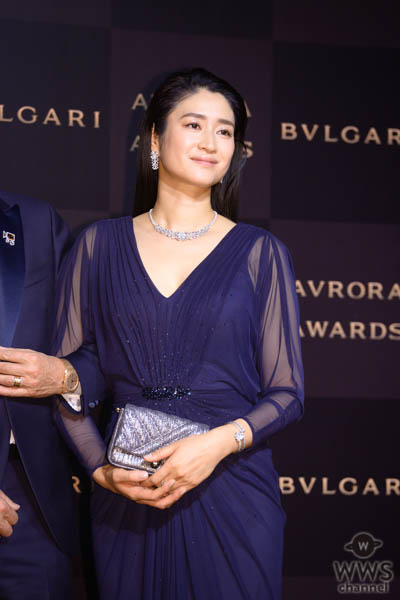 小雪が「ブルガリアウローラ アワード」のフォトコールに登場！＜BVLGARI AVRORA AWARDS 2019＞