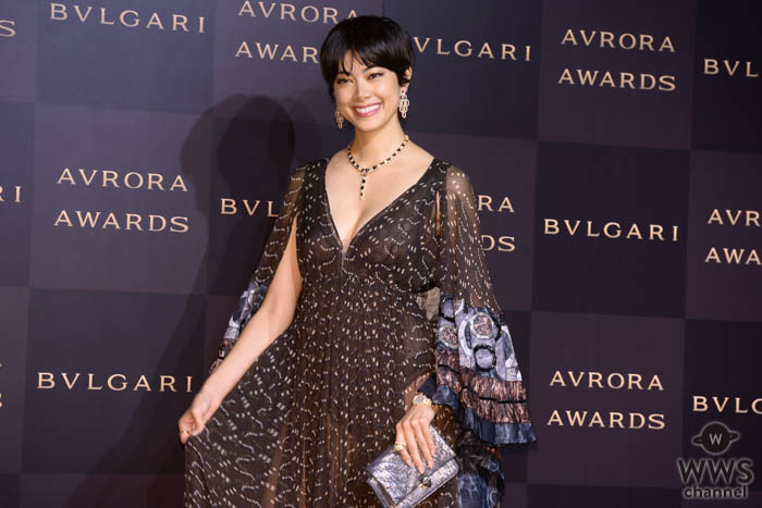 森星が「ブルガリアウローラ アワード」のフォトコールに登場！＜BVLGARI AVRORA AWARDS 2019＞