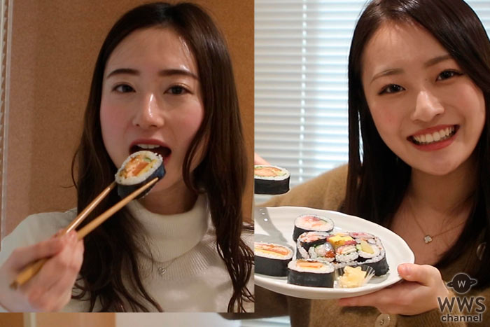 【動画】可愛すぎる女子大生、駒澤大・竹内彩花、慶應大・赤木希がイトーヨーカドー恵方巻を食レポ！＜レプロCAMPUS ROOM＞