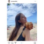 新木優子、背中出し大胆ショットに「世界一可愛い」「女神やん」