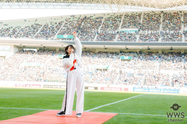 三阪咲、令和初の全国高校サッカー選手権決勝で史上初の2曲熱唱ライブ！