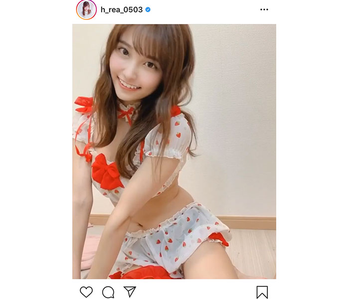 花咲れあ、バレンタインデーに甘すぎるプレゼント動画を公開！「マジ！天使！」「そのままプレゼントになって」