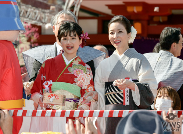 真矢ミキ、井頭愛海と東京・日枝神社で節分祭に参加！「1番清々しい気持ちに」