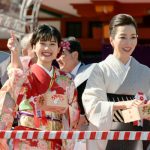 真矢ミキ、井頭愛海と東京・日枝神社で節分祭に参加！「1番清々しい気持ちに」
