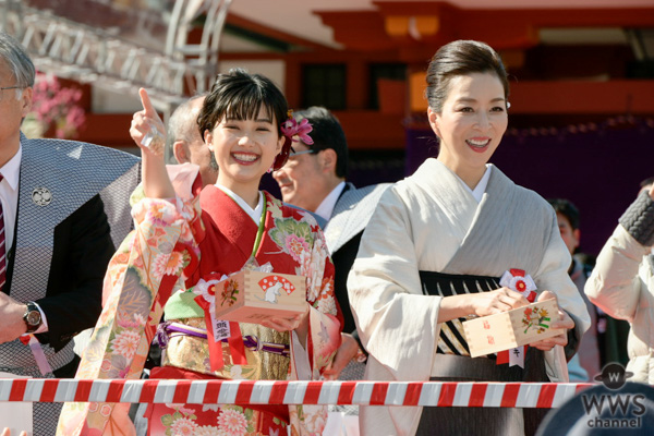 真矢ミキ、井頭愛海と東京・日枝神社で節分祭に参加！「1番清々しい気持ちに」