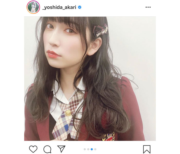 NMB48 吉田朱里が黒髪にイメチェン！「お人形さんみたい！」と大絶賛