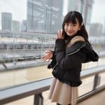JR東日本新駅「高輪ゲートウェイ」を可愛いすぎる中学1年生、村田万葉(dela)が訪問！「未来の駅みたいで面白かったです！」