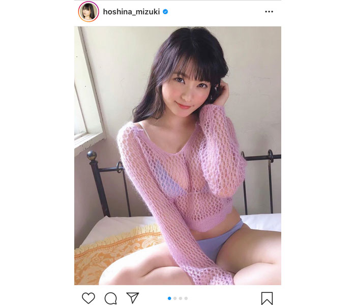 星名美津紀がセクシーすぎるニットグラビアに釘付け！